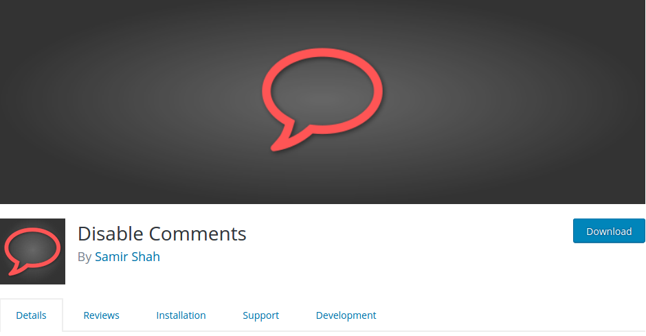 Wordpress Disable Comments Plugin