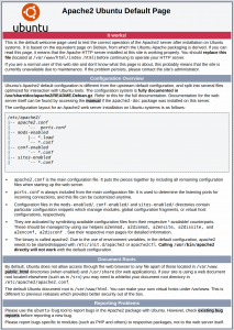 Ubuntu Apache2 Default Page